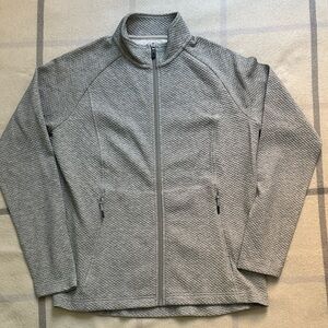 North End Women’s Full Zip Waffle Sweatshirt Size Medium